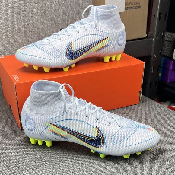 Nike Superfly 8 Elite AG Football Gray New Soccer Cleats DJ2841-055 Mens Size 12